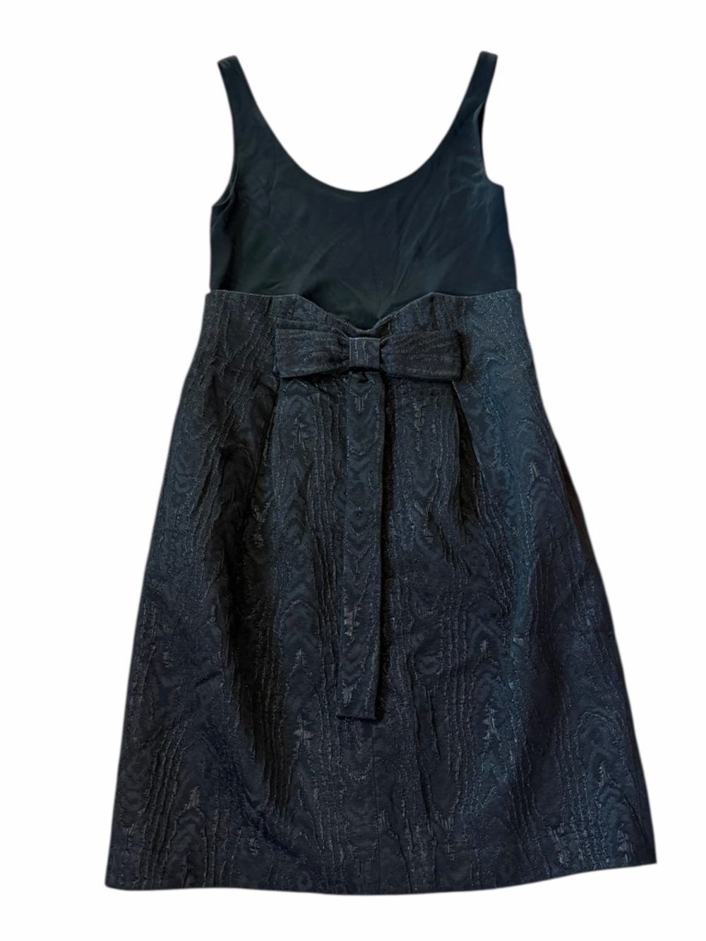 Rickie Freeman Teri Jon Little Black Dress Jacquard Skirt Cocktail Womens Sz 8